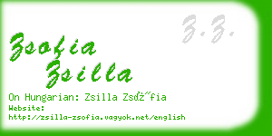 zsofia zsilla business card